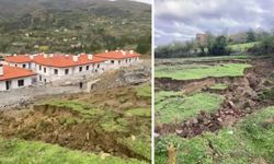 Sinop’ta toprak kaydı: TOKİ konutları etkilendi