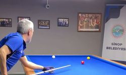 Sinop’ta Üç Bant Bilardo Şampiyonası başladı