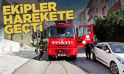 Evi kaplayan duman ekipleri teyakkuza geçirdi