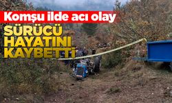 Devrilen traktörün sürücüsü hayatını kaybetti