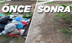 Erfelek’te yol kenarına bırakılan çöpler temizlendi