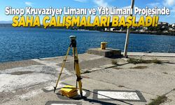 Sinop Kruvaziyer ve Yat Limanı Projesinde saha çalışmaları başladı
