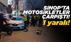 İki motosiklet kafa kafaya çarpıştı