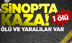 Sinop'ta iki otomobil çarpıştı: 1 ölü