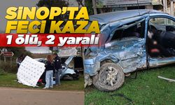 Sinop’ta feci kaza: 1 ölü, 2 yaralı