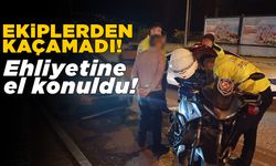 Alkollü motosikletlinin ehliyetine el konuldu