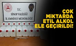 Sinop’ta kaçak alkol operasyonu
