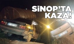 İki araç aynı anda su kanalına düştü