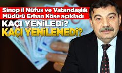 Sinop'ta kaç sürücü ehliyetini yeniledi?