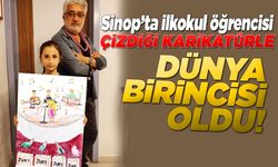 Çizdiği karikatürle dünya birincisi oldu