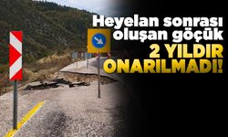 İki yıldır onarılmayan göçük tehlike saçıyor