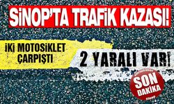 İki motosikletin çarpıştığı kazada 2 kişi yaralandı
