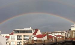 Sinop’ta yağmurun ardından gökkuşağı oluştu