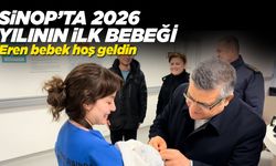 Sinop'ta 2026 yılının ilk bebeği doğdu