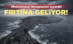Sinop'a kuvvetli fırtına uyarısı!