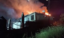 Yangında bir evde hasar oluştu