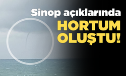 Sinop açıklarında hortum görüldü