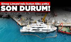 Sinop Limanı'nda batan lüks yatta son gelişme!
