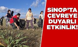 Sinop Genç Kızılay ve öğrencilerden sahil temizliği