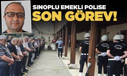 Emekli polis son yolculuğuna uğurlandı