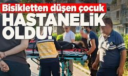 Sinop'ta bisikletten düşen çocuk ayağından yaralandı