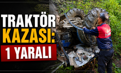 Traktör devrildi: 1 kişi yaralandı