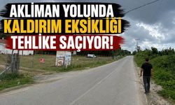 Akliman yolunda yayalar için güvenli geçiş yok!