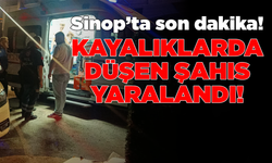 Sinop’ta kayalıklarda düşen şahıs yaralandı