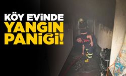 Evde yangın çıktı