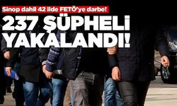 Sinop dahil 42 ilde FETÖ'ye darbe!