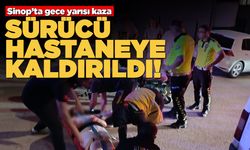 Sinop kent merkezinde yaralanmalı kaza