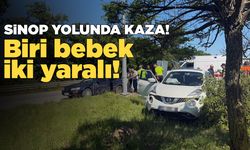 Sinop - Samsun yolundaki kazada 2 kişi yaralandı