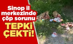 Sinop’ta çocuk parkı çevresindeki çöp sorunu tepki çekti!