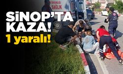 Motosiklet devrildi, genç sürücü yaralandı
