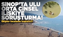 Sinop'ta plajdaki skandal görüntüye inceleme!