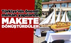 Sinop'ta hükümlülerin hazırladığı maketler sergilendi