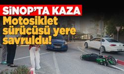 Sinop’ta otomobil ile motosiklet çarpıştı: 1 yaralı var!