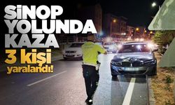 Otomobil minibüse çarptı: 3 yaralı