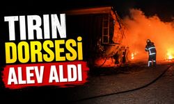 Tırın dorsesinde yangın çıktı