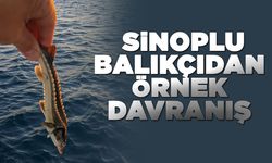 Nesli tehlike altındaki balığı denize geri bıraktı