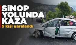 Kontrolden çıkan otomobil bariyere çarptı: 5 yaralı