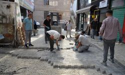 Türkeli Stad Sokak'ta üstyapı çalışmaları sürüyor