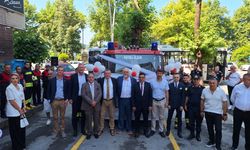 Almanya'da yaşayan gurbetçi itfaiye aracı bağışladı