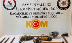 Çukur kazarak define arayan 4 şüpheli yakalandı