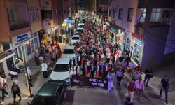 Türkeli'de 15 Temmuz Demokrasi ve Milli Birlik Günü yürüyüşü