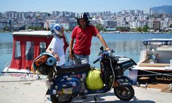 Dünyayı gezen İtalyan baba-oğul Samsun'da