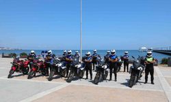 Samsun'da motosikletli zabıta sahada