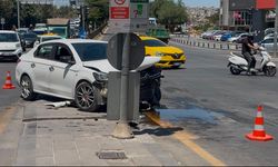 Zincirleme kazada 3 araç hasar gördü