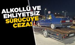 Sinop’ta alkollü ve ehliyetsiz sürücüye ceza!