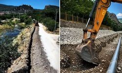 Bulunan kaynak suyu ilçe şebekesine bağlandı